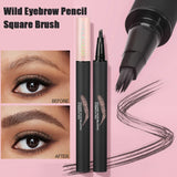 Velvet Wild Eyebrow Pencil Square Angled Brush Multifunction 3D Brow Dye Cream Hairline Anti-smudge Waterproof Eyebrow Tint Pen