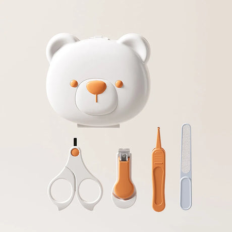 Children Manicure Kit Baby Nail Scissor Baby Nail Care Tool Set Kid Safe Portable Nail Clipper Trimmer File Tweezer with Box