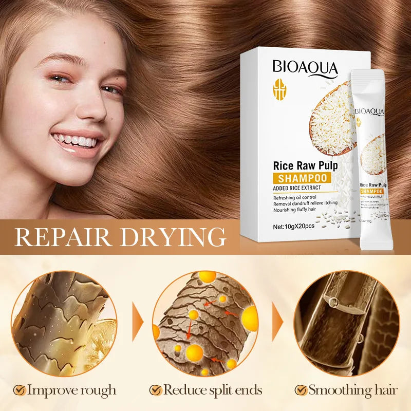 Rice Magical Keratin Hair Mask 5 Seconds Repair Damaged Frizzy Hairs Soft Smooth Shiny Moisturizing Nourish Hair Root Care