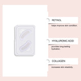 0.25mm Retinol Microneedle Eye Patches Mask Reduce Dark Circle & Eye Bags Anti-Aging Firming Patches Forehead & Smile Line Patch