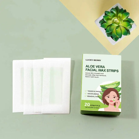 20strips/box Facial Wax Strips For Hair Removal Depilatory Wax Paper Cold Wax Strips Paper For Face Neck Arm Leg Beauty Tools
