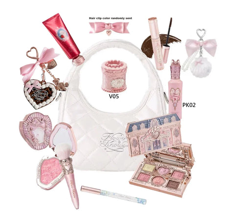 Flowerknows Makeup Set All In Flower Knows Little Angel Highlighter Powder Blush Strawberry Rococo Lip Gloss Perfume Kit