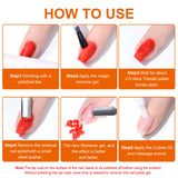 TWOING Nail Gel Polish Remover Quick & Easy Polish Remover In 2-3 Minutes, No Need Soaking Or Wrapping 15ml-0.51oz
