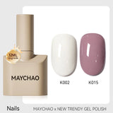 MAYCHAO 12ml Gel Nail Polish Set Professional Salon Nail Art Gels Varnish UV LED Semi Permanent Nail Lacquer Nail Supplies