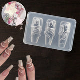 1/3 Pcs 3D Snake Nail Silicone Carving Mold DIY Decoration Art Beauty Charm Template UV Gel Manicure Supplies