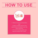 Berry Lip Sleeping Mask Overnight Lip Treatment for Dry Chapped Lips Hydrating Lip Mask with Hyaluronic Acid & Ceramide Deep