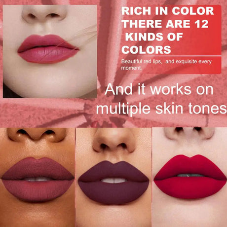 6Pcs Velvet Matte Lip Liner Pencil Set High Pigment Smooth Silky Texture Easy to Color & Define Lip Contours Daily Lip Makeup