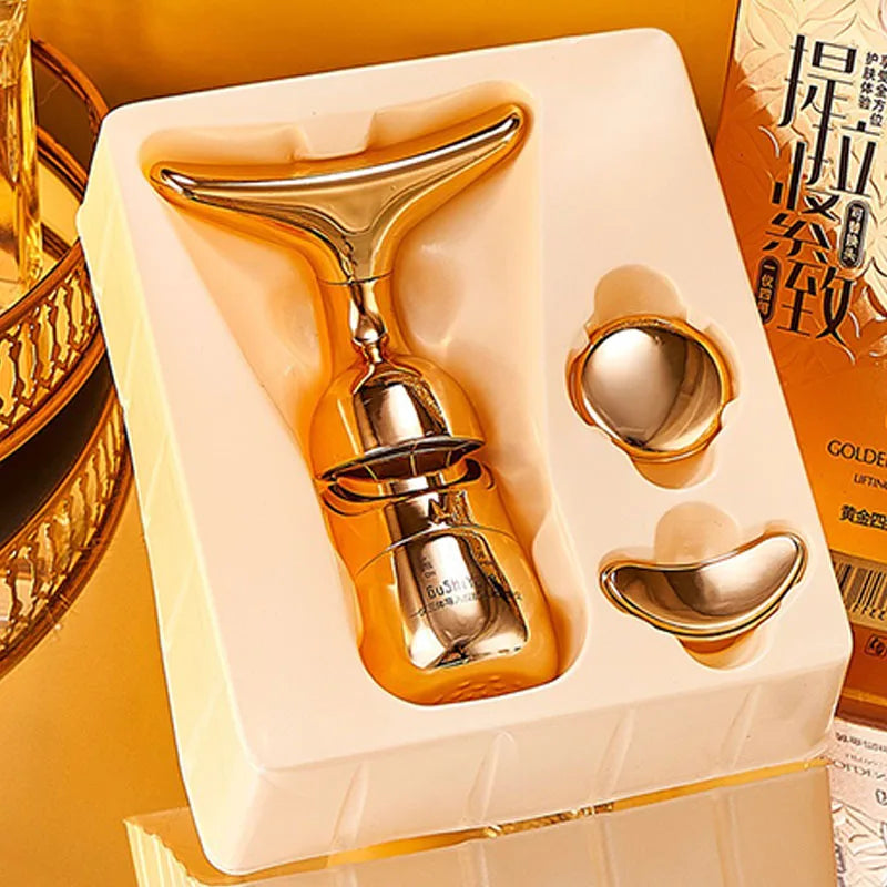 Microcurrent Facial Massager Lift & Firm Skin Introducer Microcurrent Skin Rejuvenation Anti Aging Beauty Device Face Massager