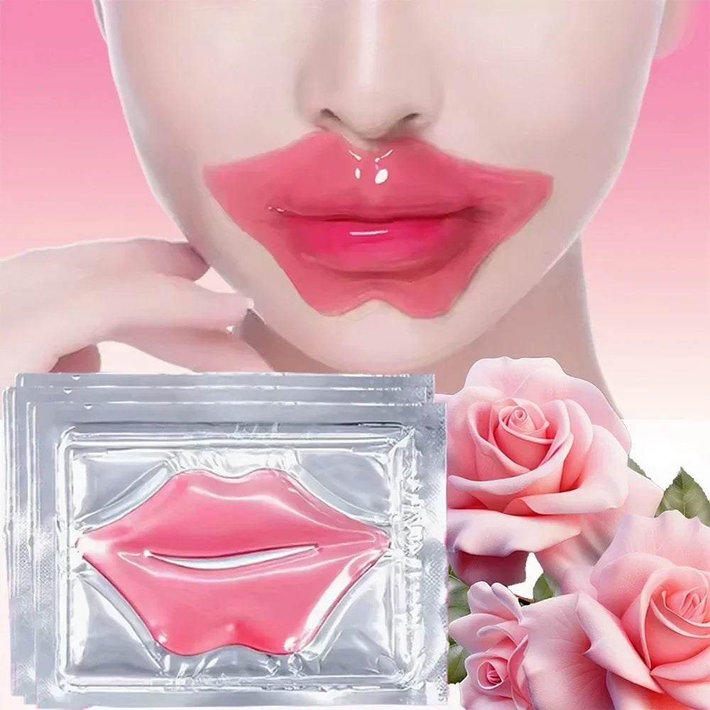 20PCS Crystal Collagen Lip Masks Hyaluronic Acid Lip Treatments Moisturizing Beauty Lip Patches Hydrating Plumper Skin Care
