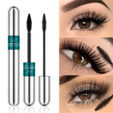 Double In-one Mascara Silk Fiber Mascara Waterproof Mascara for Eyelash Extension Black Thick Lengthening Eye Lashes Cosmetics