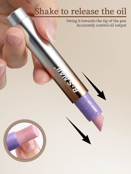 1/2PCS 3-In-1 Cuticle Oil Pen Nail Art Essence Pen Nail Cuticle Remover Pen Dry & Damaged Nails Nourishing Moisturize Nails Care