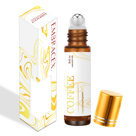 0.33fl.Oz Roller Essential Oils Fragrance Long Lasting Roll-On Essential Oils Gifts Aromatherapy Vanilla Coconut