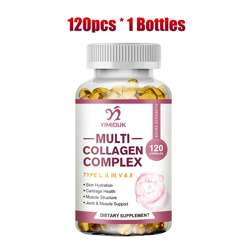 Buy 1 Get 1 Free! Advanced Multi Collagen Complex Supplement, Support Joint Pain Relief, Cartilage Repair & Skin Whitening