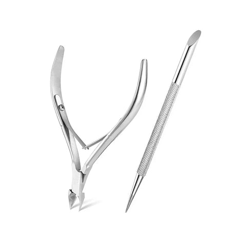 1/3/5/6Pcs Nail Professional Stainless Steel Nail Cutter Scissor Nippers Cuticle Pusher Remover Nail Care Manicure Tools Kits
