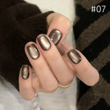 12ml 1-21pcs Brown Gold Cat Eye Gel Nail Polish Hot Selling Winter Whitening Magnet Gel Polish Gold Nails Nail Supplies Nail Art