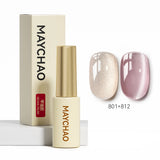 MAYCHAO 5ML Gel Nail Polish 9D Laser Diamond Glitter Cat Eye Gel Semi-Permanent Soak Off UV LED Gel Nail Manicure Tools Nail Art