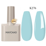MAYCHAO 12ml Gel Nail Polish Set Professional Salon Nail Art Gels Varnish UV LED Semi Permanent Nail Lacquer Nail Supplies
