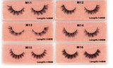 LEHUAMAO 12mm-15mm Short Natural 3D Mink Lashes Fluffy Wispy False Eyelashes 100% Cruelty Free Eyelash Extensio Face Makeup