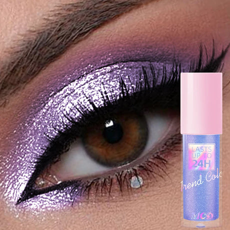 1PC Metallic Waterproof Liquid Eyeshadow-High Shine Long-Lasting & Smudge-Proof Korean Makeup Set Glitter Eye Shadow Cosmetics