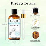 EUQEE 3.38FI.Oz. Aromatherapy Essential Oil For Reed Diffuser Humidifier-100ml Vanilla Lavender Cinnamon Lemon Essential Oils