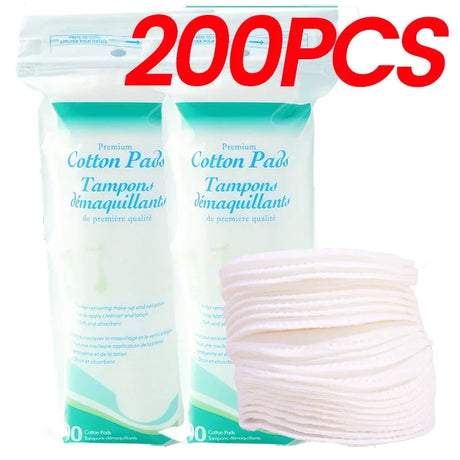Facial Makeup Remover Disposable Cotton Pads Soft Breathable Double Sided Round Nail Polish Remover Cleansing Pads Makeup Tools