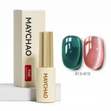MAYCHAO 5ML Gel Nail Polish 9D Laser Diamond Glitter Cat Eye Gel Semi-Permanent Soak Off UV LED Gel Nail Manicure Tools Nail Art