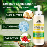 WK JALY Glow Booster Whitening Body Lotion, With Glutathione, Remove Dark Spots, Melanin, Even Skin Tone Cream for All Skin Type