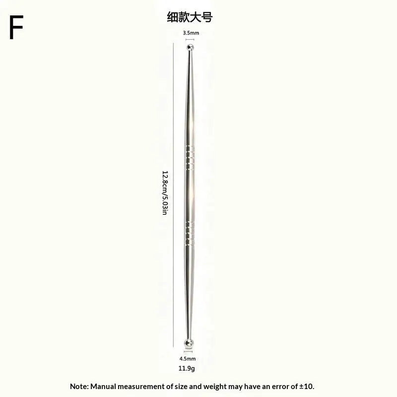 New Acupuncture Stick Double Head Face Massage Tool, Stainless Steel Acupressure Pen, Ear & Body Acupoint Probe For Muscle Relie