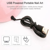 Hot Nail Dryer Machine Portable USB Cable Home Use Nail Lamp For Drying Curing Nails Varnish with 18pcs Beads UV LED Lamp