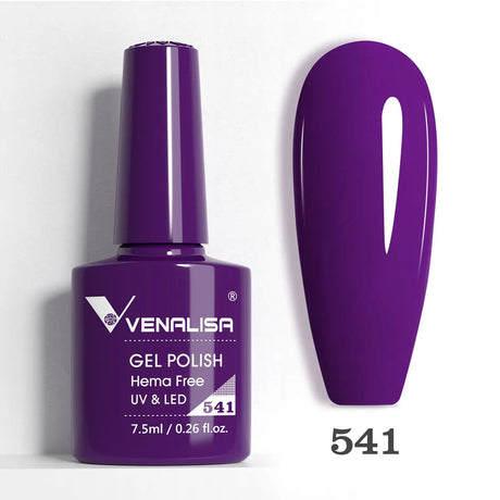 VIP5 Venalisa Nail Gel Polish Jelly Color HEMA/TPO FREE Nude Pink Semi Permanent Soak Off UVLED Gel Polish Sparkle Gel Varnish
