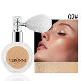 Diamond Highlighter Glitter Spray High Gloss Fairy Powder Shimmer Sparkle Powder Makeup for Face Body Highlight Face Body Makeup