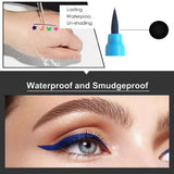 Dual-ended color pattern stamp eyeliner, waterproof non-smudge,embellish the end of the eye eyeliner,beginner's eye makeup tool