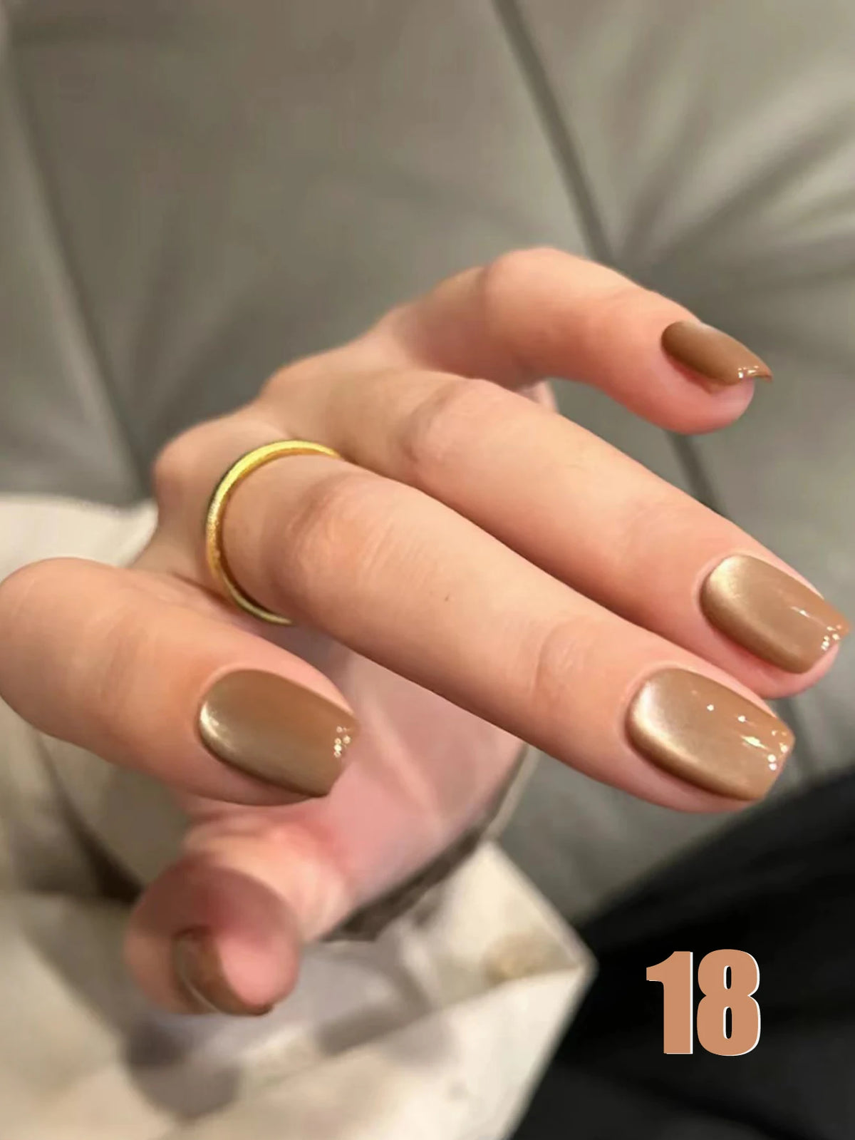 12ml 1-21pcs Brown Gold Cat Eye Gel Nail Polish Hot Selling Winter Whitening Magnet Gel Polish Gold Nails Nail Supplies Nail Art