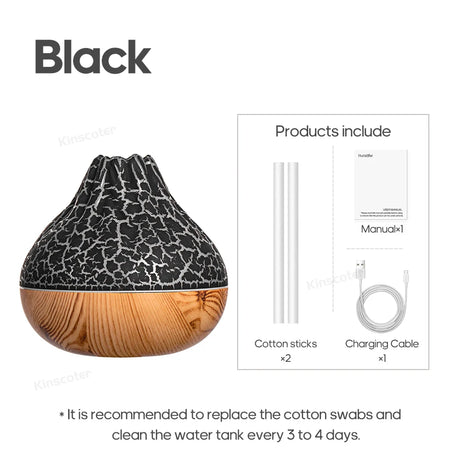 Creative Volcano Air Humidifier Desktop Electric USB Humidificadore Water Mist Diffuser Purifier Air Freshener