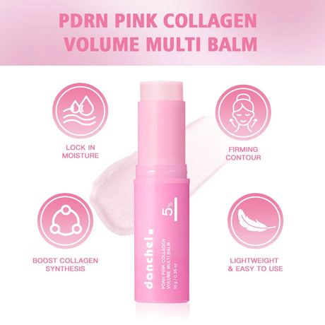 PDRN Pink Collagen Multi Volume Balm Stick Anti Aging Firming Anti Wrinkle For Eye Neck Forehead Smile Lines