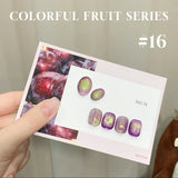 MN 1-20pcs 12ML Pink Gold Cat Eye Ocean Bubble Glass Beads Cat Eye Gel Nail Polish Blue Nails UV Light Nails Green Nails