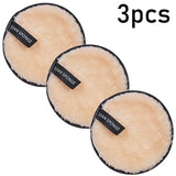 1/3pcs Reusable Discs Makeup Remover Wipe Cotton Pads Microfiber Makeup Face Towel Cloth Washable Sponge Skin Care Cleaning Puff