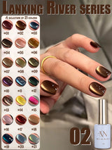12ml 1-21pcs Brown Gold Cat Eye Gel Nail Polish Hot Selling Winter Whitening Magnet Gel Polish Gold Nails Nail Supplies Nail Art