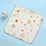 Washcloth Facecloth Baby Cotton Square Towels Handkerchief Muslin Cloth Feeding Bib Infant Wash Hand Face Wipes