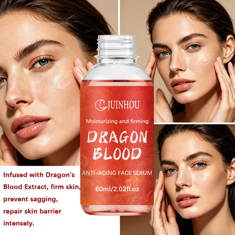 JUINHOU Dragon Blood Hydration Serum Infused With Dragon's Blood Extract Niacinamide Brighten Skin Refines Pores Bouncy All Day