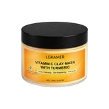 120g Turmeric Clay Mask, Deep Cleansing Formula, Effectively Controls Oil, Tightens Pores, Fades Dull Complexion and Rough Skin