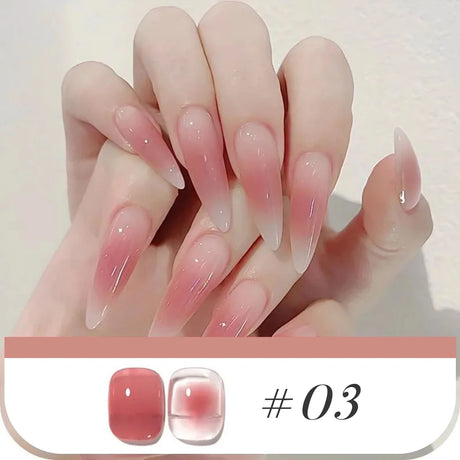 MIANEL 10ML Pure Desire Blush Jelly Gel Nail Polish 2026 New Ice Clear Nude Clear Nail Polish Pink Nails 1-9pcs