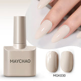 MAYCHAO Cherry Red Gel Nail Polish 12ml Glossy Semi Permanent Soak Off UV LED Frosted Gel Nails Base Painting Varnish