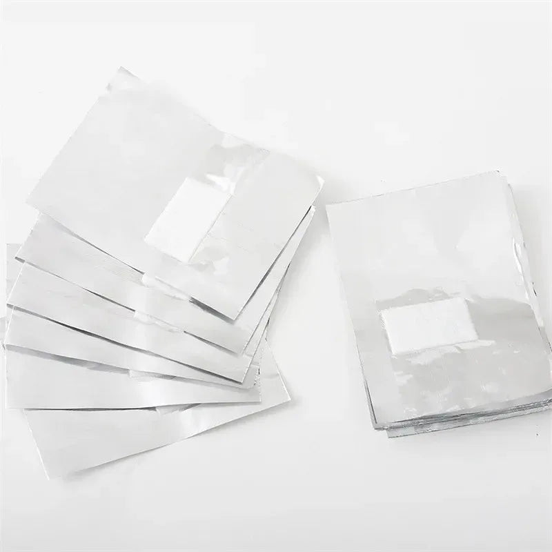 100/200/500Pcs Bag Aluminium Foil Nail Art Soak Off Polish Nail Removal Wraps Towel Gel Remover Manicure Tools
