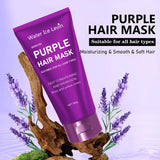 Purple Hair Mask - For blonde, platinum, bleached, silver, gray, ash, and brass-toned hair - Removes yellow tones and conditions dry, damaged hair - Cruelty-free and vegan