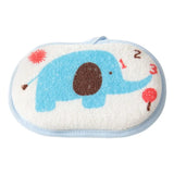 Baby Bath Sponge Kids Shower Rub Strong Water Absorption Soft Cleaning Brush Cute Cartoon Elephant Towel Material Cotton