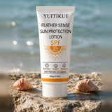 YUITIKUE SPF50+ PA++++ Sunscreen Lotion, Feather Light Sun Protection Isolation Moisturizing Cream 60g