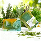 100g Colorful Vanilla Herbal Essential Oil Soap Moisturizing, Whitening, Nourishing Skin Cleansing Soap