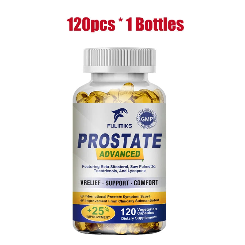 Premium Prostate Health Capsules, Supports Healthy Urination, Reduces Inflammation, Enhances Vitality & Comfort, Fast Results