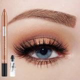 Metallic Blue Pearlescent Eyeshadow Pencil Stick Lasting Waterproof Smoky Glitter Grey White Purple Eye Shadow Highlighter Pen
